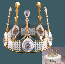 Torta Dekor KRUNA Princess 13 cm - Plastik